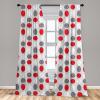 Ambesonne Bohemian Curtains, Bold and Big Feather Motif on Southwestern Inspired Striped Print, Window Treatments 2 Panel Set for Living Room Bedroom, Pair of – 28″ x 63″, Cadet Blue Beige and Brown(Grey Red)