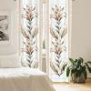 Ambesonne Bohemian Curtains, Hexagons Floral Botany Art in Cold Colors Ocean and Nature Tones, Window Treatments 2 Panel Set for Living Room Bedroom, Pair of – 28″ x 95″, Teal Green and Sea Blue(Ecru Pale Brown Green)