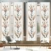 Ambesonne Bohemian Curtains, Hexagons Floral Botany Art in Cold Colors Ocean and Nature Tones, Window Treatments 2 Panel Set for Living Room Bedroom, Pair of – 28″ x 95″, Teal Green and Sea Blue(Ecru Pale Brown Green)
