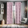 Ambesonne Bohemian Curtains, Hexagons Floral Botany Art in Cold Colors Ocean and Nature Tones, Window Treatments 2 Panel Set for Living Room Bedroom, Pair of – 28″ x 95″, Teal Green and Sea Blue(Soft Pink)