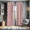 Ambesonne Bohemian Curtains, Hexagons Floral Botany Art in Cold Colors Ocean and Nature Tones, Window Treatments 2 Panel Set for Living Room Bedroom, Pair of – 28″ x 95″, Teal Green and Sea Blue(Brown Pink)