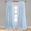 Ambesonne Bohemian Curtains, Hexagons Floral Botany Art in Cold Colors Ocean and Nature Tones, Window Treatments 2 Panel Set for Living Room Bedroom, Pair of – 28″ x 95″, Teal Green and Sea Blue(Blue)
