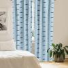 Ambesonne Bohemian Curtains, Hexagons Floral Botany Art in Cold Colors Ocean and Nature Tones, Window Treatments 2 Panel Set for Living Room Bedroom, Pair of – 28″ x 95″, Teal Green and Sea Blue(Blue Navy)