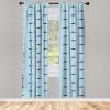 Ambesonne Bohemian Curtains, Hexagons Floral Botany Art in Cold Colors Ocean and Nature Tones, Window Treatments 2 Panel Set for Living Room Bedroom, Pair of – 28″ x 95″, Teal Green and Sea Blue(Blue Navy)