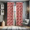 Ambesonne Bohemian Curtains, Hexagons Floral Botany Art in Cold Colors Ocean and Nature Tones, Window Treatments 2 Panel Set for Living Room Bedroom, Pair of – 28″ x 95″, Teal Green and Sea Blue(Burnt Orange Olive Green)