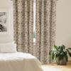 Ambesonne Bohemian Curtains, Hexagons Floral Botany Art in Cold Colors Ocean and Nature Tones, Window Treatments 2 Panel Set for Living Room Bedroom, Pair of – 28″ x 95″, Teal Green and Sea Blue(Marigold Orange)