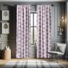 Ambesonne Bohemian Curtains, Hexagons Floral Botany Art in Cold Colors Ocean and Nature Tones, Window Treatments 2 Panel Set for Living Room Bedroom, Pair of – 28″ x 95″, Teal Green and Sea Blue(Grey Pink)