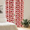 Ambesonne Bohemian Curtains, Hexagons Floral Botany Art in Cold Colors Ocean and Nature Tones, Window Treatments 2 Panel Set for Living Room Bedroom, Pair of – 28″ x 95″, Teal Green and Sea Blue(Burnt Orange Olive Green)
