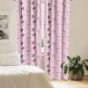 Ambesonne Bohemian Curtains, Hexagons Floral Botany Art in Cold Colors Ocean and Nature Tones, Window Treatments 2 Panel Set for Living Room Bedroom, Pair of – 28″ x 95″, Teal Green and Sea Blue(Soft Pink)
