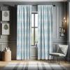 Ambesonne Bohemian Curtains, Hexagons Floral Botany Art in Cold Colors Ocean and Nature Tones, Window Treatments 2 Panel Set for Living Room Bedroom, Pair of – 28″ x 95″, Teal Green and Sea Blue(Sky Blue Pale Grey)