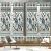 Ambesonne Bohemian Curtains, Hexagons Floral Botany Art in Cold Colors Ocean and Nature Tones, Window Treatments 2 Panel Set for Living Room Bedroom, Pair of – 28″ x 95″, Teal Green and Sea Blue(Eggshell Laurel Green)