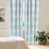 Ambesonne Bohemian Curtains, Hexagons Floral Botany Art in Cold Colors Ocean and Nature Tones, Window Treatments 2 Panel Set for Living Room Bedroom, Pair of – 28″ x 95″, Teal Green and Sea Blue(Sky Blue Pale Grey)
