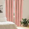 Ambesonne Bohemian Curtains, Modern Ethnic Themed Ornaments with Southwestern Inspirations, Window Treatments 2 Panel Set for Living Room Bedroom, Pair of – 28″ x 84″, Petrol Blue Paprika and Ivory(Red Yellow)