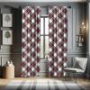 Ambesonne Bohemian Curtains, Modern Ethnic Themed Ornaments with Southwestern Inspirations, Window Treatments 2 Panel Set for Living Room Bedroom, Pair of – 28″ x 84″, Petrol Blue Paprika and Ivory(Coral Black)