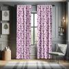 Ambesonne Bohemian Curtains, Modern Ethnic Themed Ornaments with Southwestern Inspirations, Window Treatments 2 Panel Set for Living Room Bedroom, Pair of – 28″ x 84″, Petrol Blue Paprika and Ivory(Purple Pink)