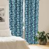 Ambesonne Bohemian Curtains, Modern Ethnic Themed Ornaments with Southwestern Inspirations, Window Treatments 2 Panel Set for Living Room Bedroom, Pair of – 28″ x 84″, Petrol Blue Paprika and Ivory(Slate Blue)