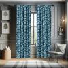 Ambesonne Bohemian Curtains, Modern Ethnic Themed Ornaments with Southwestern Inspirations, Window Treatments 2 Panel Set for Living Room Bedroom, Pair of – 28″ x 84″, Petrol Blue Paprika and Ivory(Slate Blue)