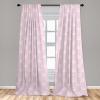 Ambesonne Bohemian Curtains, Modern Ethnic Themed Ornaments with Southwestern Inspirations, Window Treatments 2 Panel Set for Living Room Bedroom, Pair of – 28″ x 84″, Petrol Blue Paprika and Ivory(Rose Champagne)