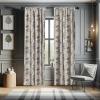 Ambesonne Bohemian Curtains, Modern Ethnic Themed Ornaments with Southwestern Inspirations, Window Treatments 2 Panel Set for Living Room Bedroom, Pair of – 28″ x 84″, Petrol Blue Paprika and Ivory(Grey Brown)