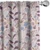 Ambesonne Bohemian Curtains, Modern Ethnic Themed Ornaments with Southwestern Inspirations, Window Treatments 2 Panel Set for Living Room Bedroom, Pair of – 28″ x 84″, Petrol Blue Paprika and Ivory(Eggshell Maroon)