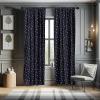 Ambesonne Bohemian Curtains, Modern Ethnic Themed Ornaments with Southwestern Inspirations, Window Treatments 2 Panel Set for Living Room Bedroom, Pair of – 28″ x 84″, Petrol Blue Paprika and Ivory(Dark Blue)