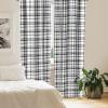 Ambesonne Bohemian Curtains, Modern Ethnic Themed Ornaments with Southwestern Inspirations, Window Treatments 2 Panel Set for Living Room Bedroom, Pair of – 28″ x 84″, Petrol Blue Paprika and Ivory(Black and White)