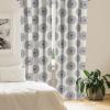 Ambesonne Bohemian Curtains, Modern Ethnic Themed Ornaments with Southwestern Inspirations, Window Treatments 2 Panel Set for Living Room Bedroom, Pair of – 28″ x 84″, Petrol Blue Paprika and Ivory(Grey Yellow)