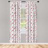 Ambesonne Bohemian Curtains, Modern Ethnic Themed Ornaments with Southwestern Inspirations, Window Treatments 2 Panel Set for Living Room Bedroom, Pair of – 28″ x 84″, Petrol Blue Paprika and Ivory(White Black)