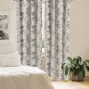 Ambesonne Bohemian Curtains, Modern Ethnic Themed Ornaments with Southwestern Inspirations, Window Treatments 2 Panel Set for Living Room Bedroom, Pair of – 28″ x 84″, Petrol Blue Paprika and Ivory(Grey Brown)