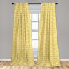 Ambesonne Bohemian Curtains, Modern Ethnic Themed Ornaments with Southwestern Inspirations, Window Treatments 2 Panel Set for Living Room Bedroom, Pair of – 28″ x 84″, Petrol Blue Paprika and Ivory(Earth Yellow White)