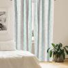 Ambesonne Bohemian Curtains, Modern Ethnic Themed Ornaments with Southwestern Inspirations, Window Treatments 2 Panel Set for Living Room Bedroom, Pair of – 28″ x 84″, Petrol Blue Paprika and Ivory(Seafoam Peach)