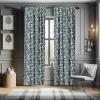 Ambesonne Bohemian Curtains, Modern Ethnic Themed Ornaments with Southwestern Inspirations, Window Treatments 2 Panel Set for Living Room Bedroom, Pair of – 28″ x 84″, Petrol Blue Paprika and Ivory(Blue Gold)