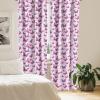 Ambesonne Bohemian Curtains, Modern Ethnic Themed Ornaments with Southwestern Inspirations, Window Treatments 2 Panel Set for Living Room Bedroom, Pair of – 28″ x 84″, Petrol Blue Paprika and Ivory(Purple Pink)
