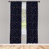 Ambesonne Bohemian Curtains, Modern Ethnic Themed Ornaments with Southwestern Inspirations, Window Treatments 2 Panel Set for Living Room Bedroom, Pair of – 28″ x 84″, Petrol Blue Paprika and Ivory(Dark Blue)