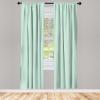 Ambesonne Bohemian Curtains, Retro Mid Century Inspired Abstract Patterns on Ivory Background, Window Treatments 2 Panel Set for Living Room Bedroom, Pair of – 28″ x 63″, Dark Orange and Reseda Green(Mint Green)