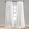 Ambesonne Botanical Curtains, Minimal Watercolor Leaves on Minimal Geometric Shapes in Cold Colors, Window Treatments 2 Panel Set for Living Room Bedroom, Pair of – 28″ x 63″, Grey Teal Slate Blue(White Beige)
