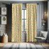 Ambesonne Botanical Curtains, Minimal Watercolor Leaves on Minimal Geometric Shapes in Cold Colors, Window Treatments 2 Panel Set for Living Room Bedroom, Pair of – 28″ x 63″, Grey Teal Slate Blue(Green Olive)