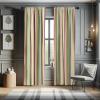 Ambesonne Botanical Curtains, Minimal Watercolor Leaves on Minimal Geometric Shapes in Cold Colors, Window Treatments 2 Panel Set for Living Room Bedroom, Pair of – 28″ x 63″, Grey Teal Slate Blue(Pink Brown)