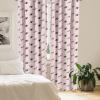 Ambesonne Botanical Curtains, Minimal Watercolor Leaves on Minimal Geometric Shapes in Cold Colors, Window Treatments 2 Panel Set for Living Room Bedroom, Pair of – 28″ x 63″, Grey Teal Slate Blue(Pink Charcoal)