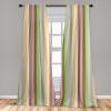 Ambesonne Botanical Curtains, Minimal Watercolor Leaves on Minimal Geometric Shapes in Cold Colors, Window Treatments 2 Panel Set for Living Room Bedroom, Pair of – 28″ x 63″, Grey Teal Slate Blue(Pink Brown)