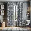 Ambesonne Botanical Curtains, Minimal Watercolor Leaves on Minimal Geometric Shapes in Cold Colors, Window Treatments 2 Panel Set for Living Room Bedroom, Pair of – 28″ x 63″, Grey Teal Slate Blue(Blue Beige)