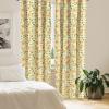 Ambesonne Botanical Curtains, Minimal Watercolor Leaves on Minimal Geometric Shapes in Cold Colors, Window Treatments 2 Panel Set for Living Room Bedroom, Pair of – 28″ x 63″, Grey Teal Slate Blue(Green Olive)