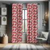 Ambesonne Botanical Curtains, Minimal Watercolor Leaves on Minimal Geometric Shapes in Cold Colors, Window Treatments 2 Panel Set for Living Room Bedroom, Pair of – 28″ x 63″, Grey Teal Slate Blue(Green Red)