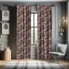 Ambesonne Botanical Curtains, Minimal Watercolor Leaves on Minimal Geometric Shapes in Cold Colors, Window Treatments 2 Panel Set for Living Room Bedroom, Pair of – 28″ x 63″, Grey Teal Slate Blue(Beige Grey)