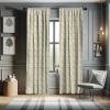 Ambesonne Botanical Curtains, Vintage Floral Pattern with Detailed Exotic Leaves from Different Trees, Window Treatments 2 Panel Set for Living Room Bedroom, Pair of – 28″ x 84″, Green and Ivory(Yellow Grey)