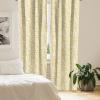 Ambesonne Botanical Curtains, Vintage Floral Pattern with Detailed Exotic Leaves from Different Trees, Window Treatments 2 Panel Set for Living Room Bedroom, Pair of – 28″ x 84″, Green and Ivory(White Yellow)