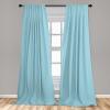 Ambesonne Botanical Curtains, Vintage Floral Pattern with Detailed Exotic Leaves from Different Trees, Window Treatments 2 Panel Set for Living Room Bedroom, Pair of – 28″ x 84″, Green and Ivory(Blue White)