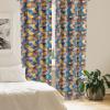 Ambesonne Botanical Curtains, Vintage Floral Pattern with Detailed Exotic Leaves from Different Trees, Window Treatments 2 Panel Set for Living Room Bedroom, Pair of – 28″ x 84″, Green and Ivory(Blue Brown)