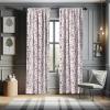 Ambesonne Botanical Curtains, Vintage Floral Pattern with Detailed Exotic Leaves from Different Trees, Window Treatments 2 Panel Set for Living Room Bedroom, Pair of – 28″ x 84″, Green and Ivory(Pink Rose)