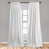 Ambesonne Botanical Curtains, Vintage Floral Pattern with Detailed Exotic Leaves from Different Trees, Window Treatments 2 Panel Set for Living Room Bedroom, Pair of – 28″ x 84″, Green and Ivory(Grey Charcoal)
